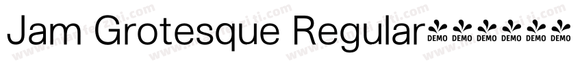 Jam Grotesque Regular字体转换